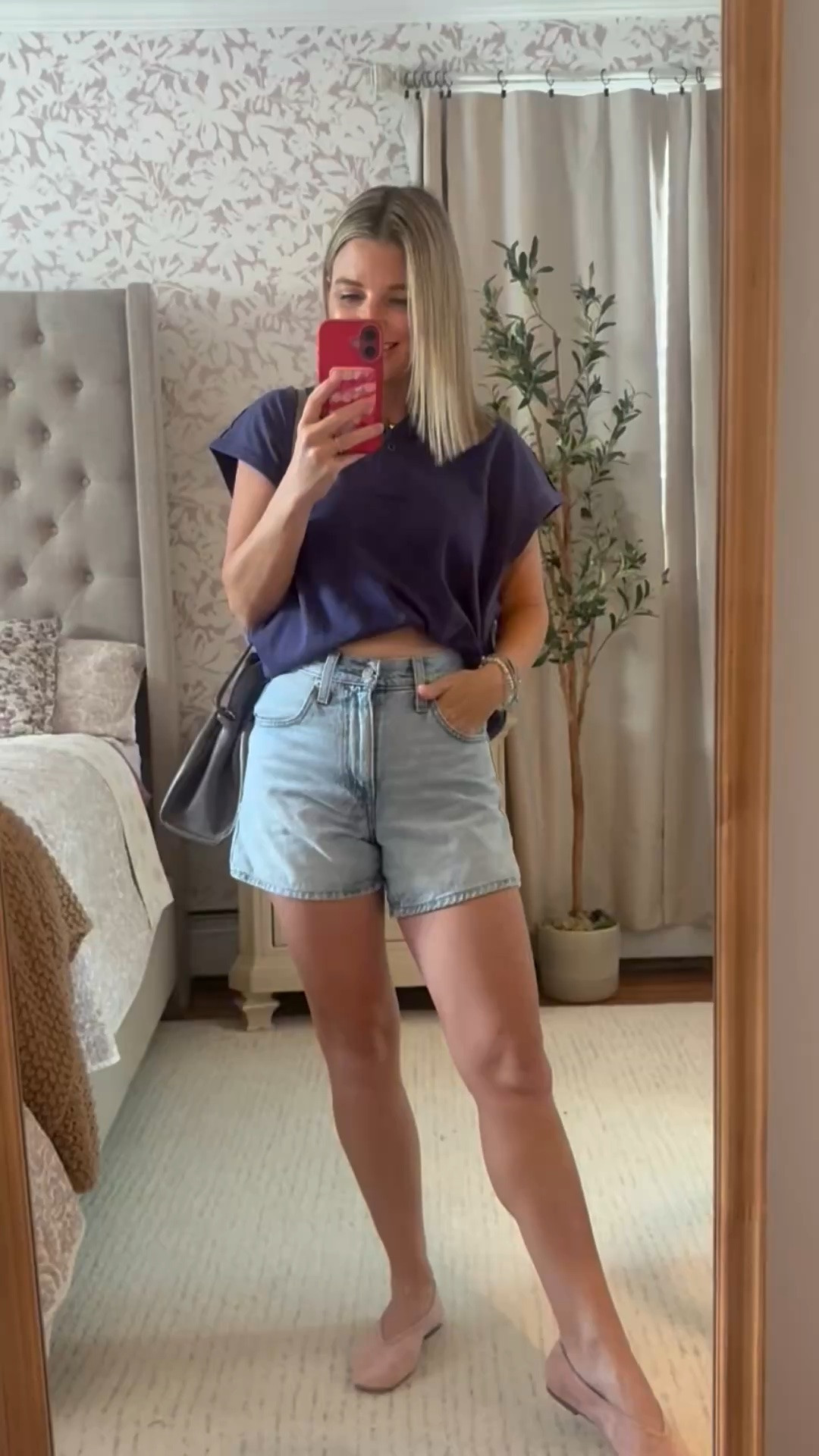 How is this top only $15 right now?!! I love the fit!! 

Shorts linked from 2 different places/ same shorts! Fit is amazing!

#LTKootd #LTKPetite #LTKSaleAlert