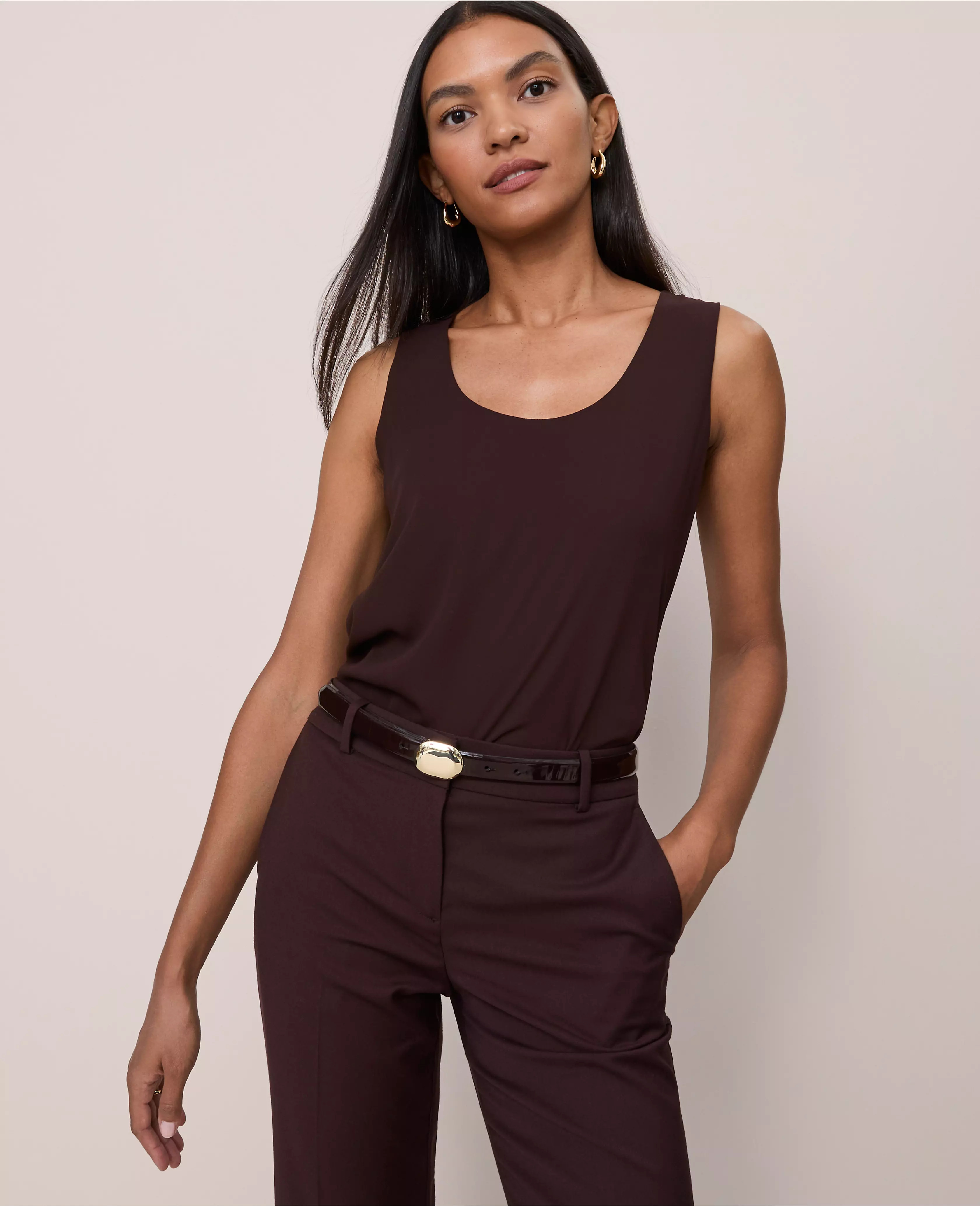 Mixed Media Tank Top | Ann Taylor