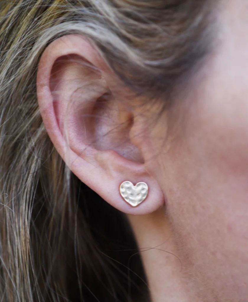 With Love Heart Studs | Erin McDermott Jewelry