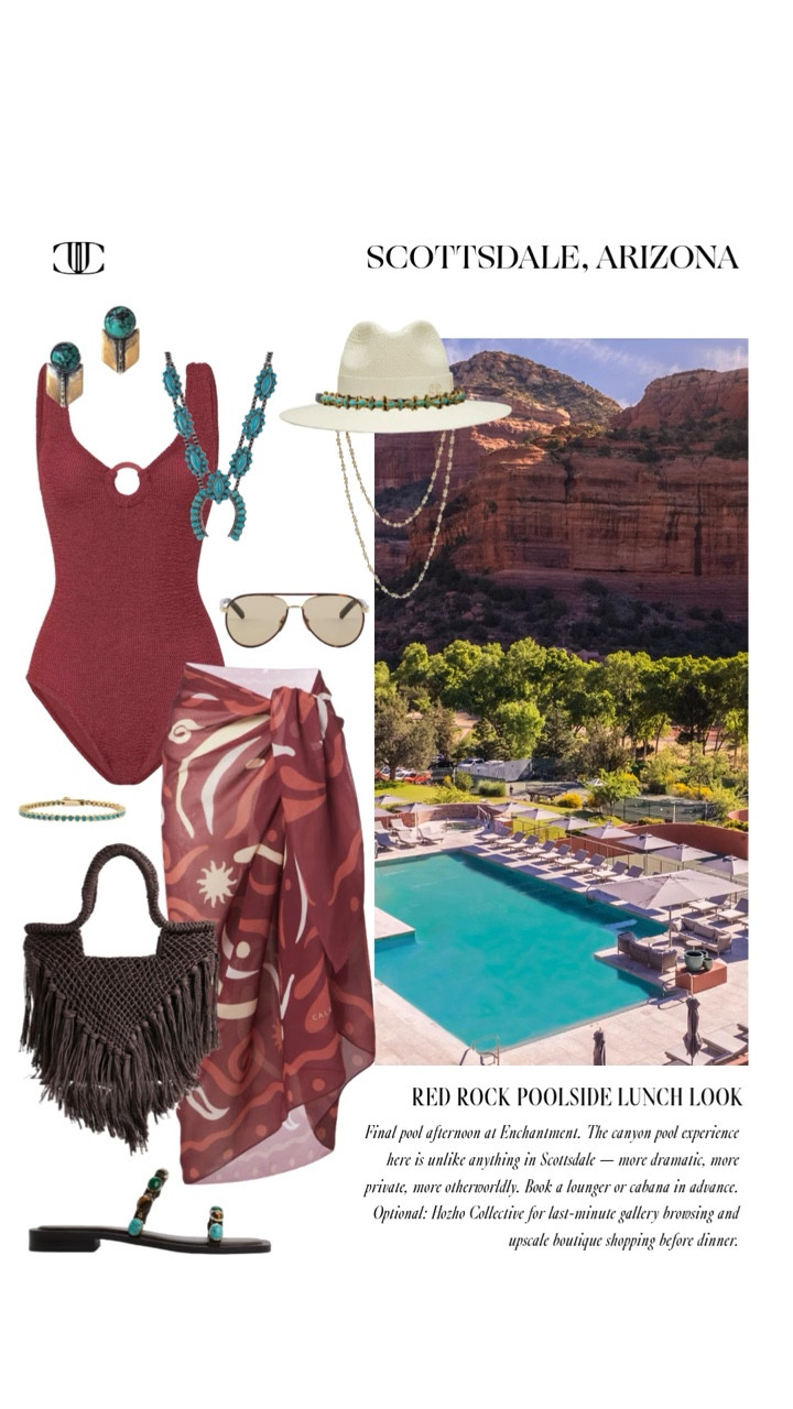 Scottsdale → Sedona 🌵✨

The ultimate desert escape—equal parts polished and restorative. Think poolside afternoons, spa days, incredible dining, and then a shift into Sedona’s red rocks, slower mornings, and unforgettable views.

Sharing the looks I’d pack for it all—from elevated resort wear to easy, comfortable pieces for exploring and relaxing. Save this for travel inspo and tap to shop. 🤍#Scottsdale #Sedona #DesertStyle #VacationStyle #ResortWear #TravelOutfits #

#LTKootd #LTKTravel #LTKOver40
