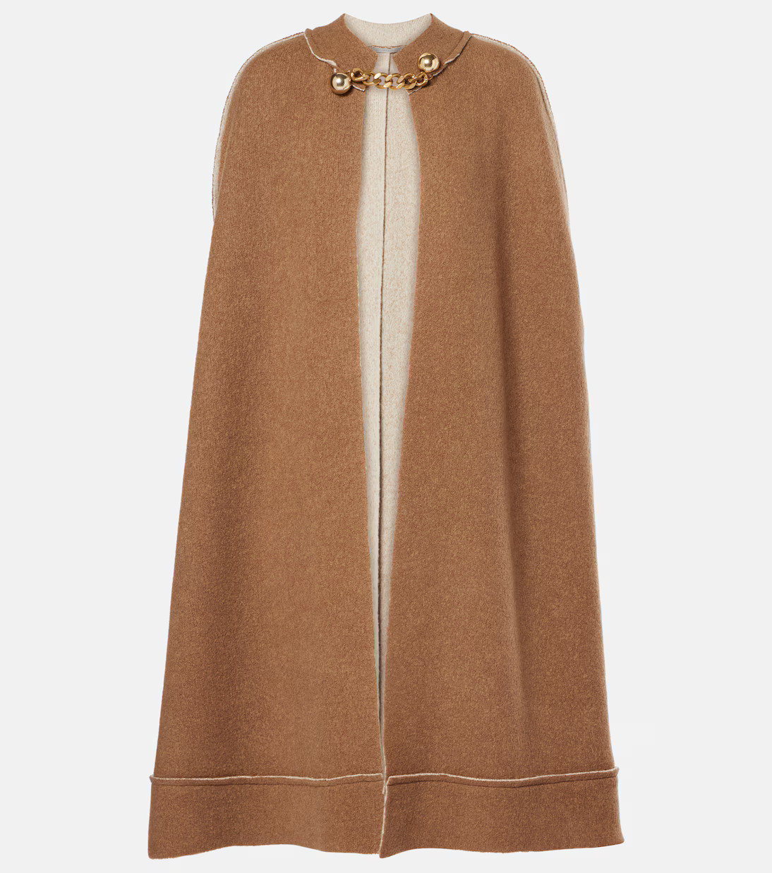Wool-blend bouclé cape | Mytheresa (US/CA)