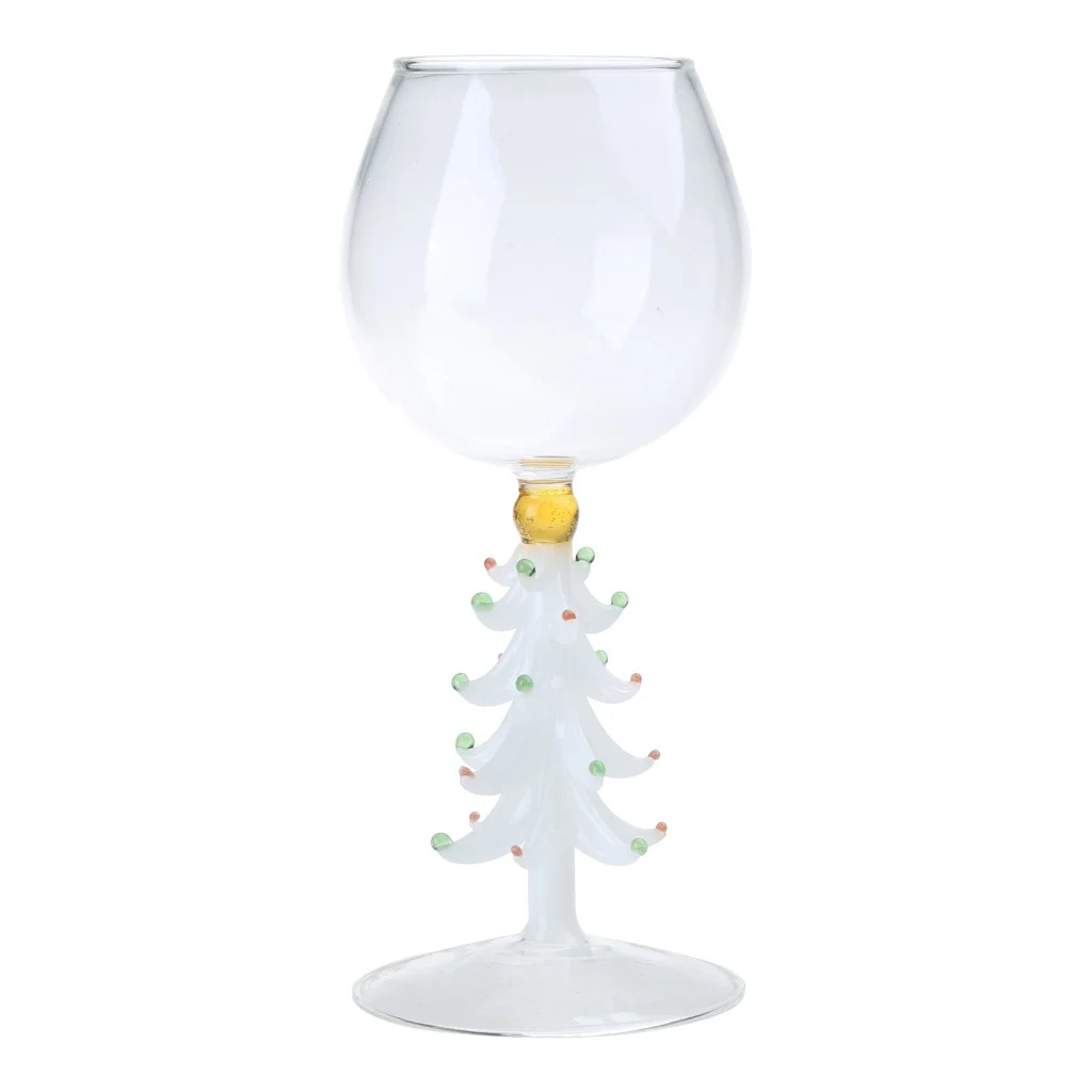 3D Drinking Glass Cup with Christmas Tree Figurine Inside Stemless Glass for Wine Water Milk Gobl... | Walmart (US)