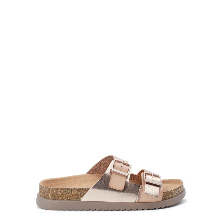 Time and Tru Women's Platform Footbed Sandals | Walmart (US)