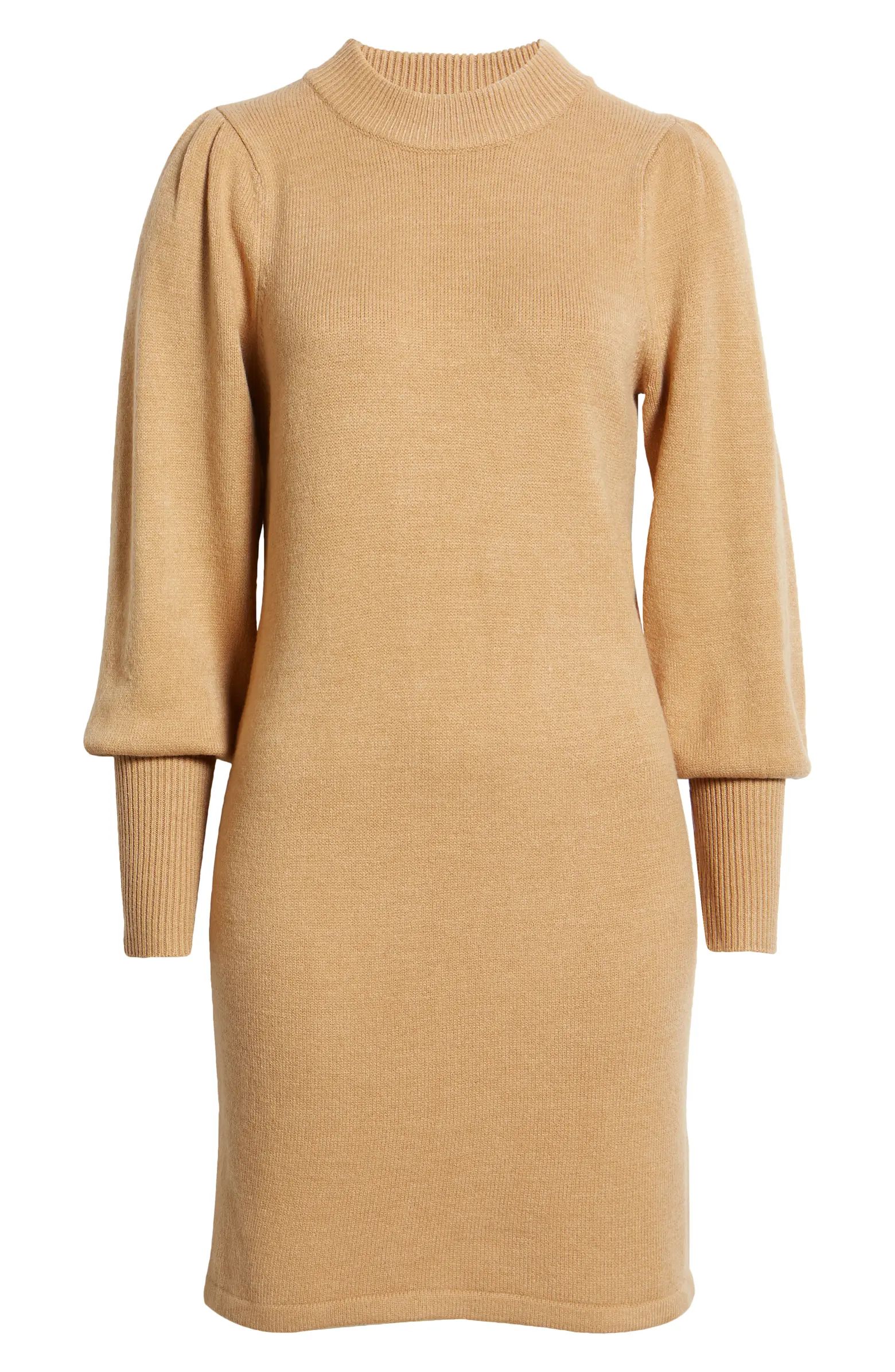 French Connection Babysoft Balloon Sleeve Sweater Dress | Nordstrom | Nordstrom