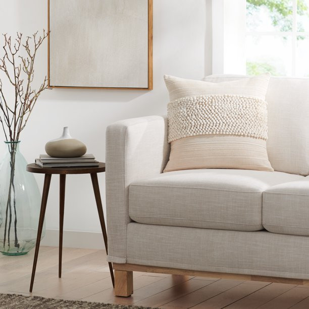 Gap Home Border Knots Decorative Square Throw Pillow Natural 20" x 20" - Walmart.com | Walmart (US)