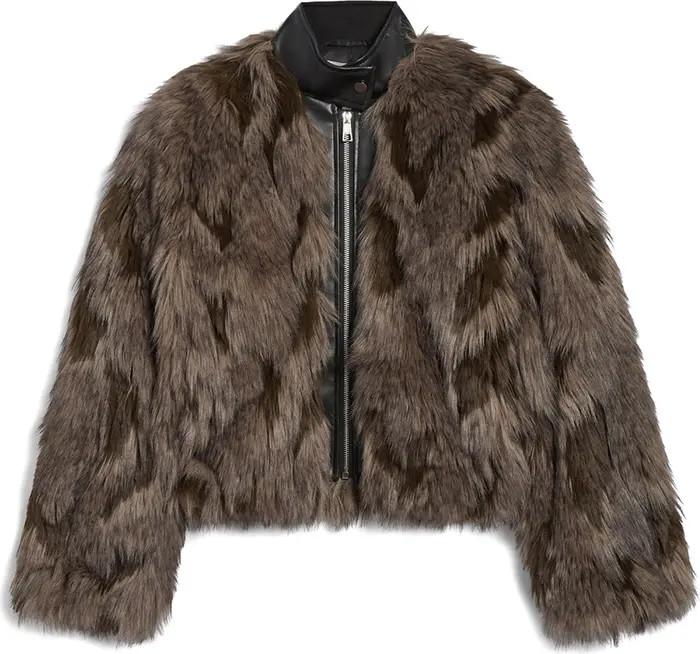 Apparis Lillet Faux Fur Patchwork Bomber Jacket | Nordstrom | Nordstrom