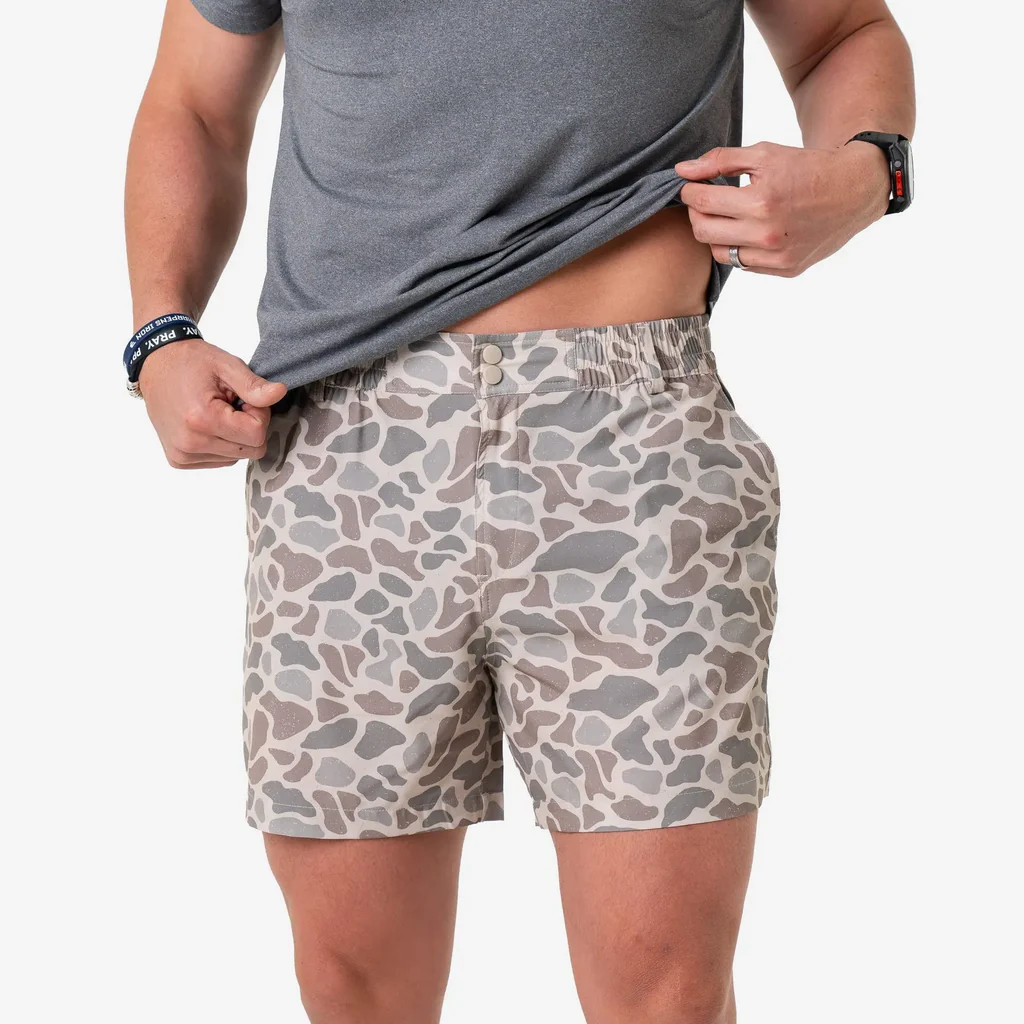 Everyday Short - Classic Deer Camo - Grey Pocket | BURLEBO