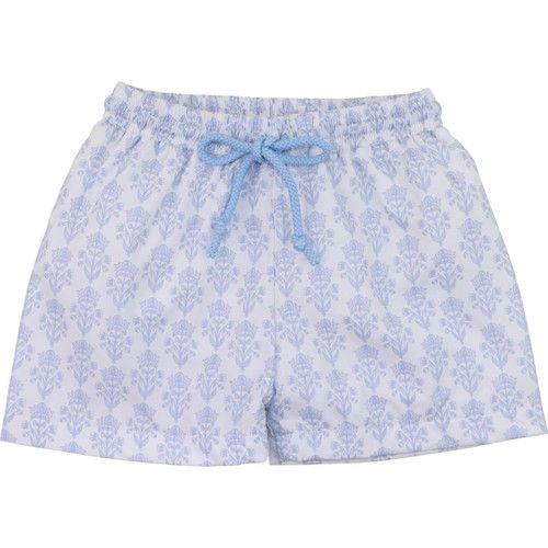 Blue Medallion Swim Trunks | Cecil and Lou