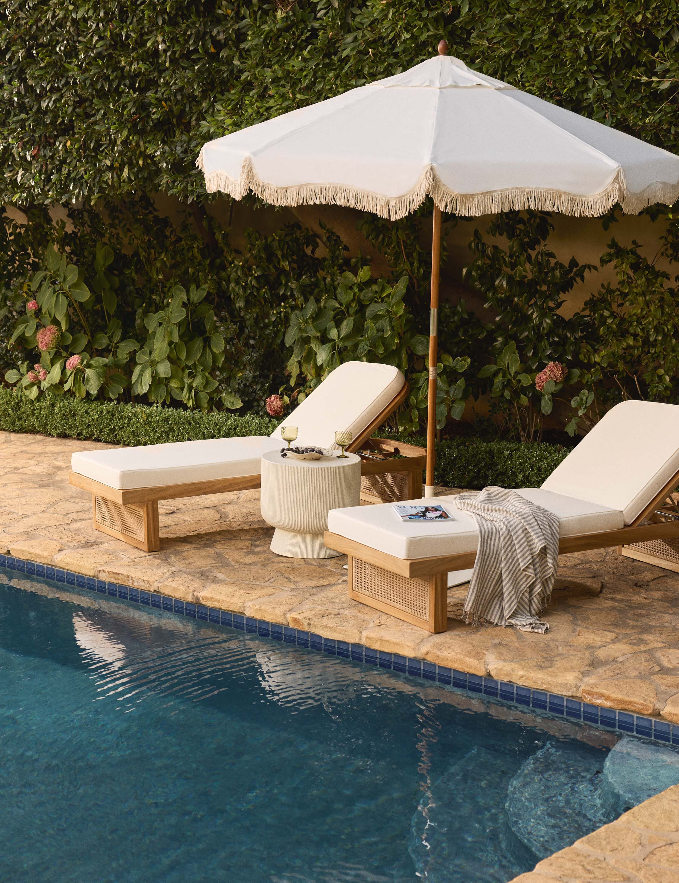 Anson Indoor / Outdoor Chaise | Lulu and Georgia 