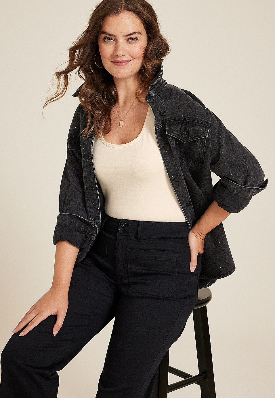 Scoop Neck Tunic Tank Top | Maurices