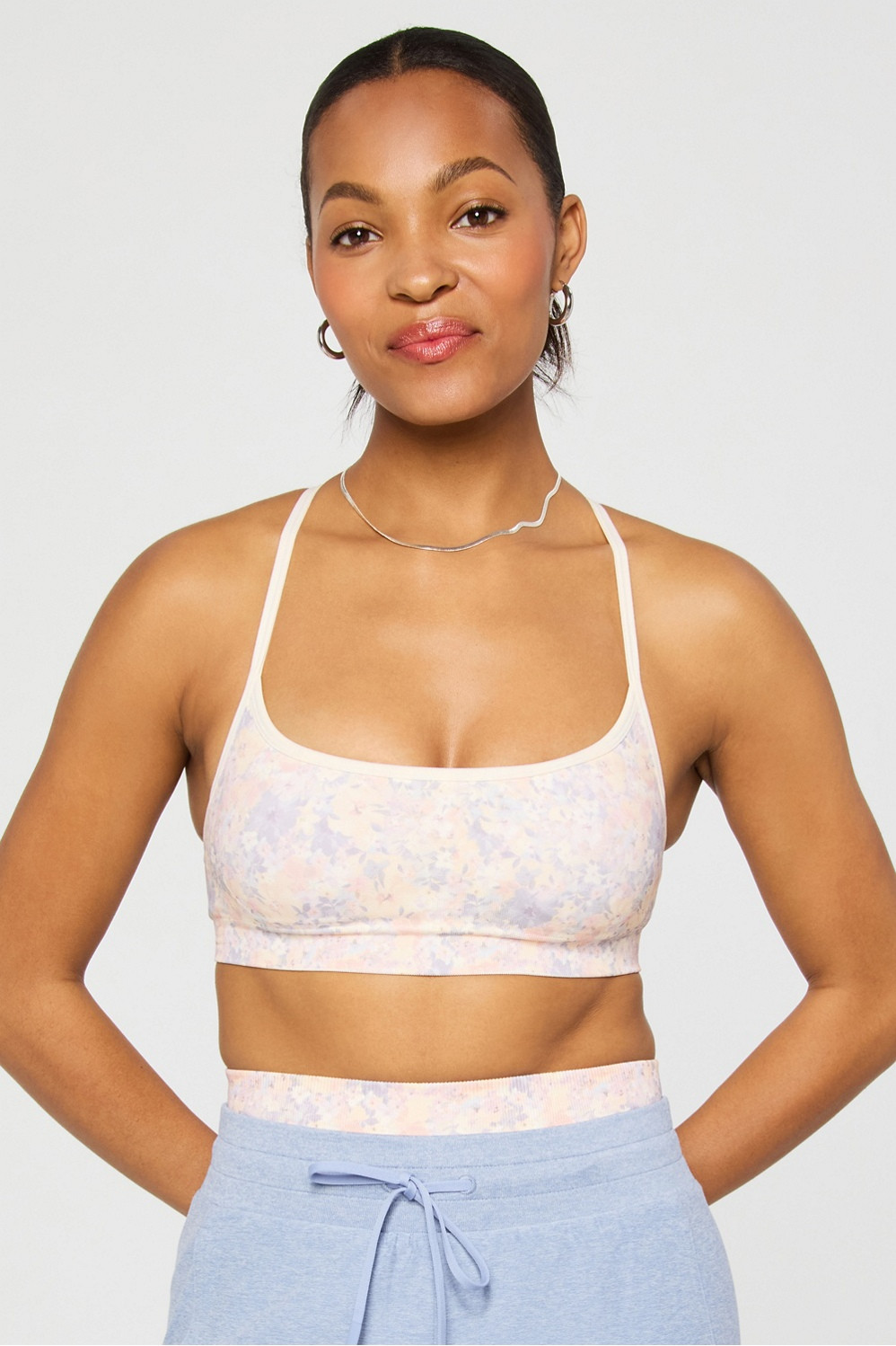 Sleek Seamless Strappy Low Impact Bra | Fabletics