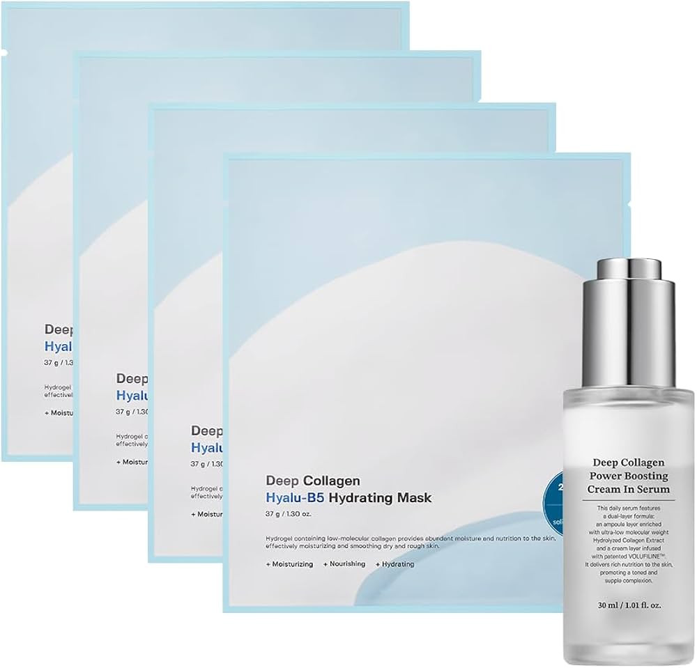 SUNGBOON EDITOR Wrinkle Free Hydration DUO:Deep Collagen Hyalu-B5 Mask (4ea) & Deep Collagen Powe... | Amazon (US)