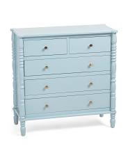 32x32 5 Drawer Spindle Dresser | TJ Maxx