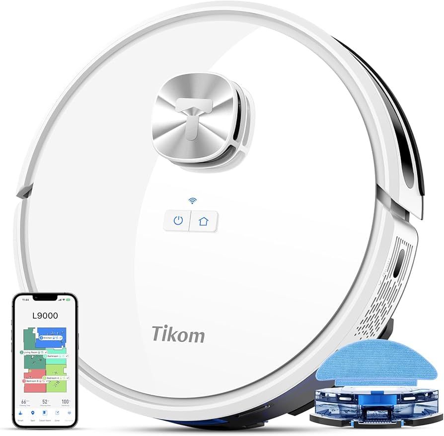 Tikom Robot Vacuum and Mop Combo, LiDAR Navigation, L9000 Robotic Vacuum Cleaner, 4000Pa Suction,... | Amazon (US)