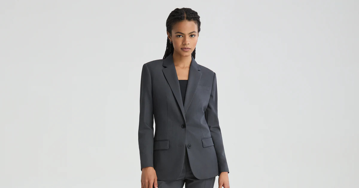 Women's Charcoal Grey Suit  | Suits for Work, Weddings | SuitShop | SuitShop