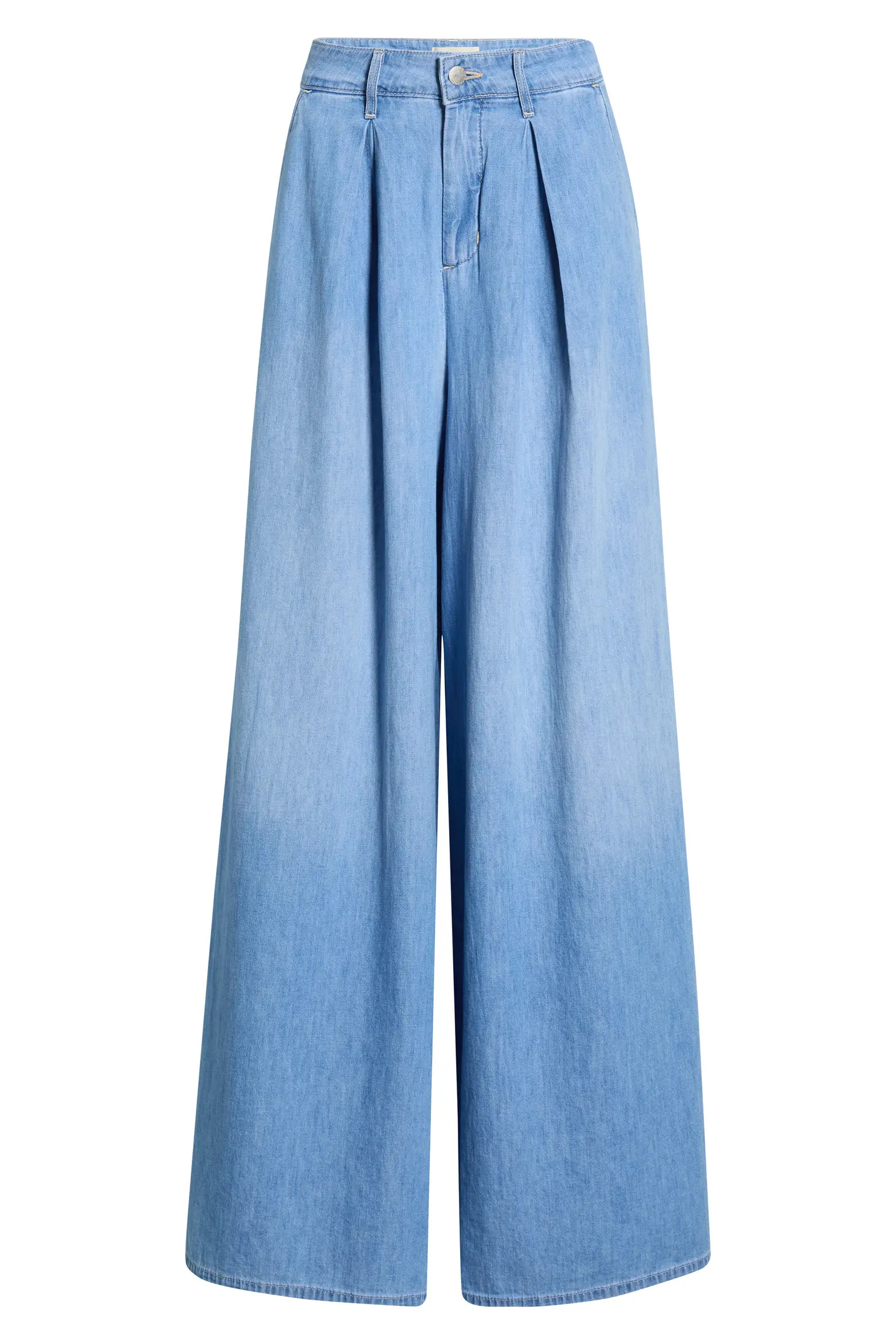 Lorenza High Waist Wide Leg Denim Palazzo Pants (Women) | Nordstrom | Nordstrom
