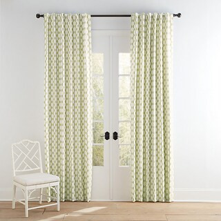 Thea Wave Stripe Drapery Panel with Geometric Design & Sun Protection Lining | Ballard Designs, Inc.
