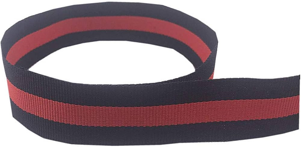 QIANF Black/Red/Black Striped Grosgrain Ribbon - 3/8 Inch 25 Yards(Multiple Widths & Colors Avail... | Amazon (US)