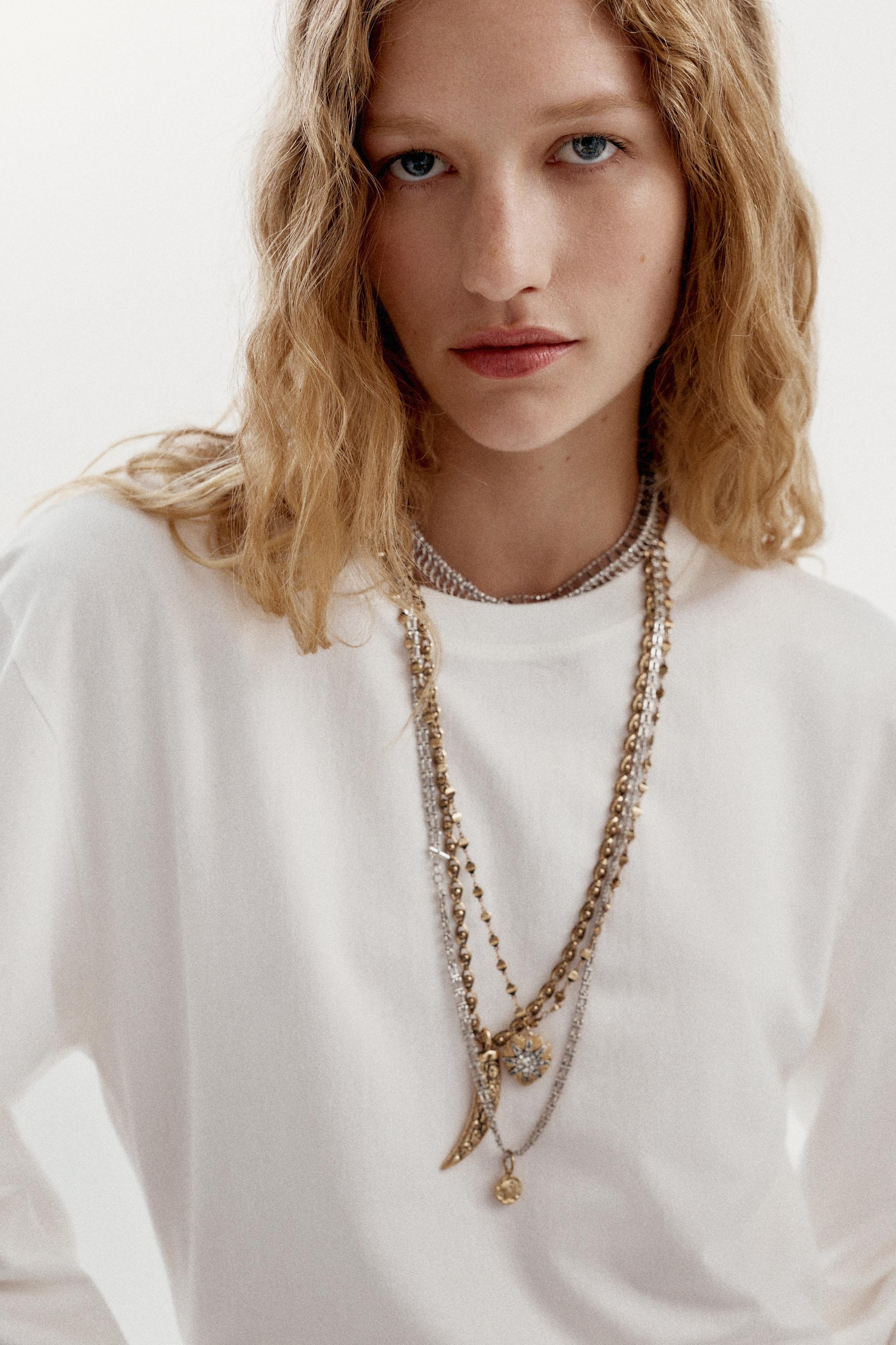 SET OF 4 MIXED HORN AND STAR NECKLACES | Zara US