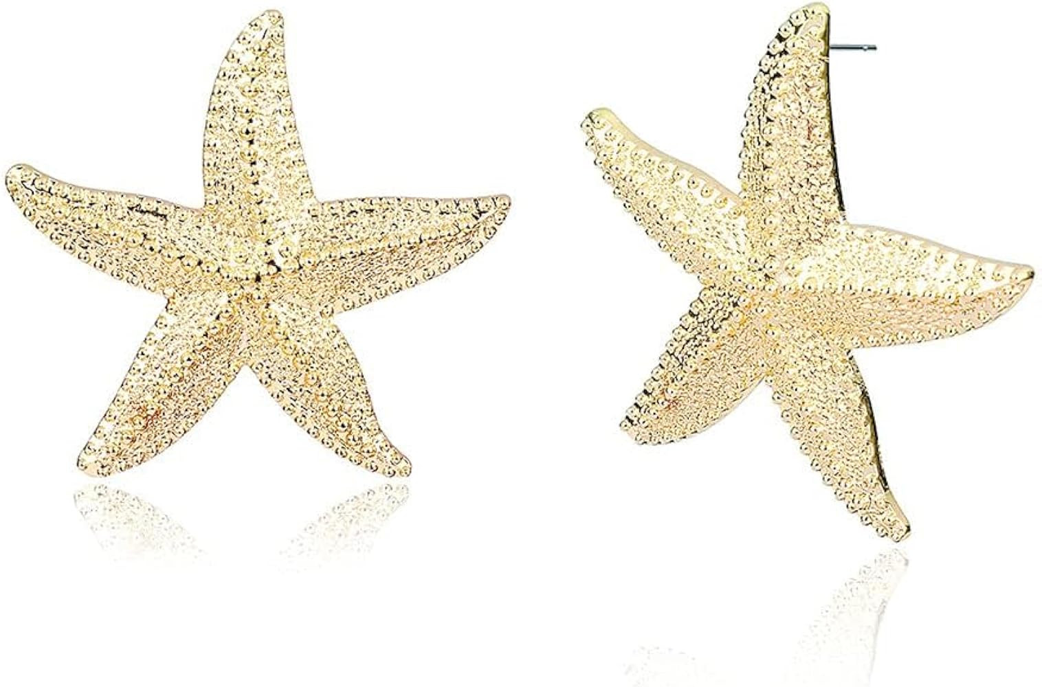 Halloween Statement Big Starfish Earrings Gold Star Earrings for Women Fashion Jewelry Casual Wom... | Amazon (US)