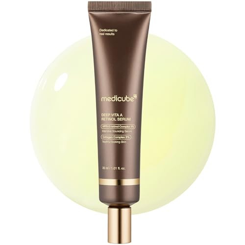 Medicube Deep Reviving Bakuchiol Retinol Facial Serum - Anti-Aging 4th Gen Retinol & Bakuchiol - Targets Fine Lines, Uneven Skin Tone, Blemish Scars - Korean Skin Care, Low Irritant, 1.01 oz | Amazon (US)