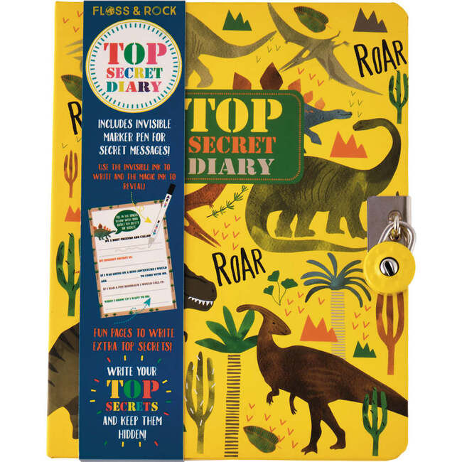 Dinosaur Top Secret Lockable Diary | Maisonette