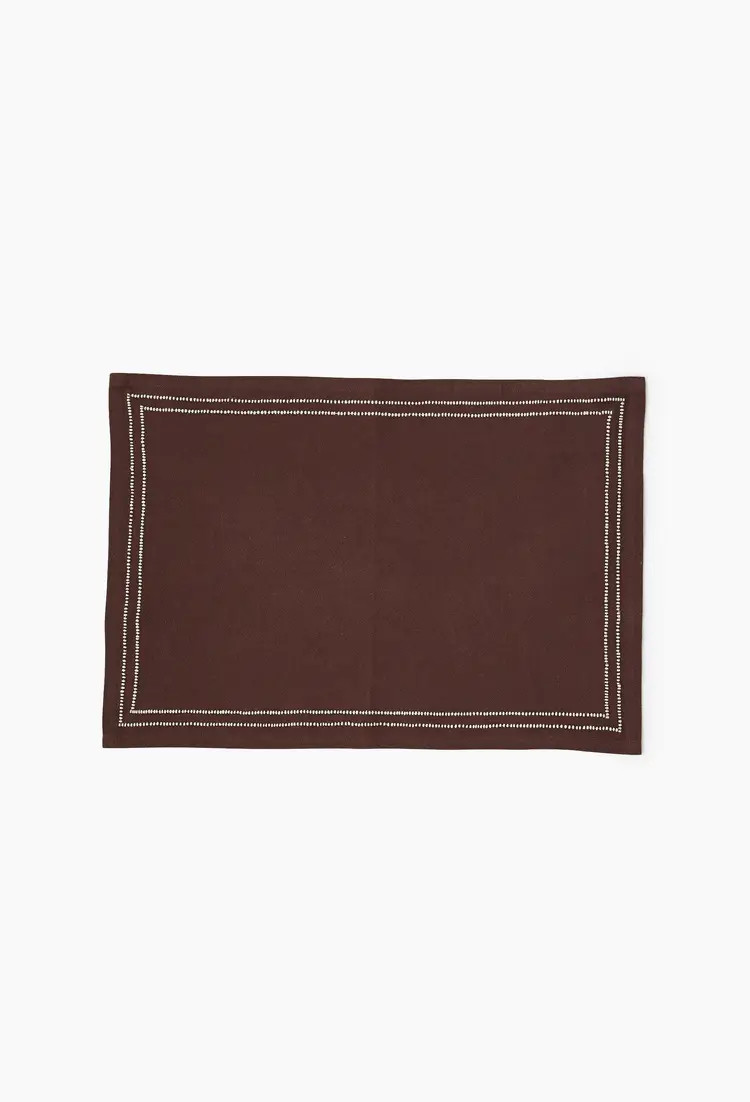 Set de table avec cadre brodé, 33x48cm, 100% coton | Monoprix Mode