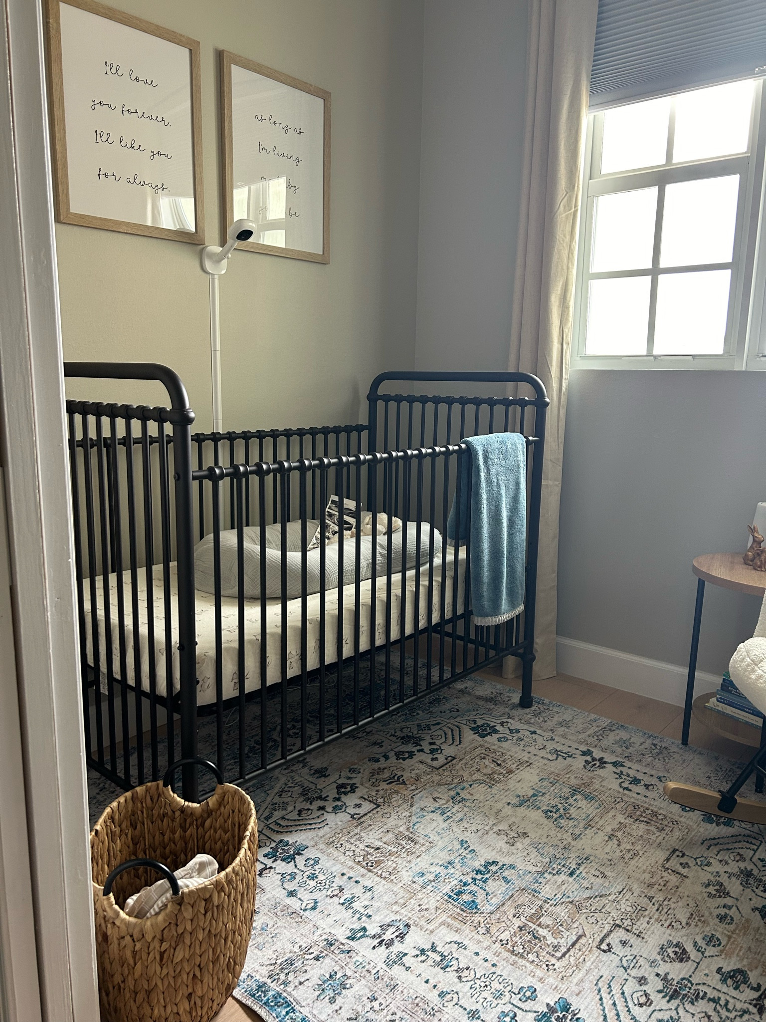 Vintage inspired simple nursery for baby #3! We’ve had this crib since Emilio was a newborn and it’s held up SO well. Love! And the prints above the bed? 😫 

#baby #nursery #bump #newborn #homedecor #reveal 

#LTKbump #LTKbaby #LTKhome