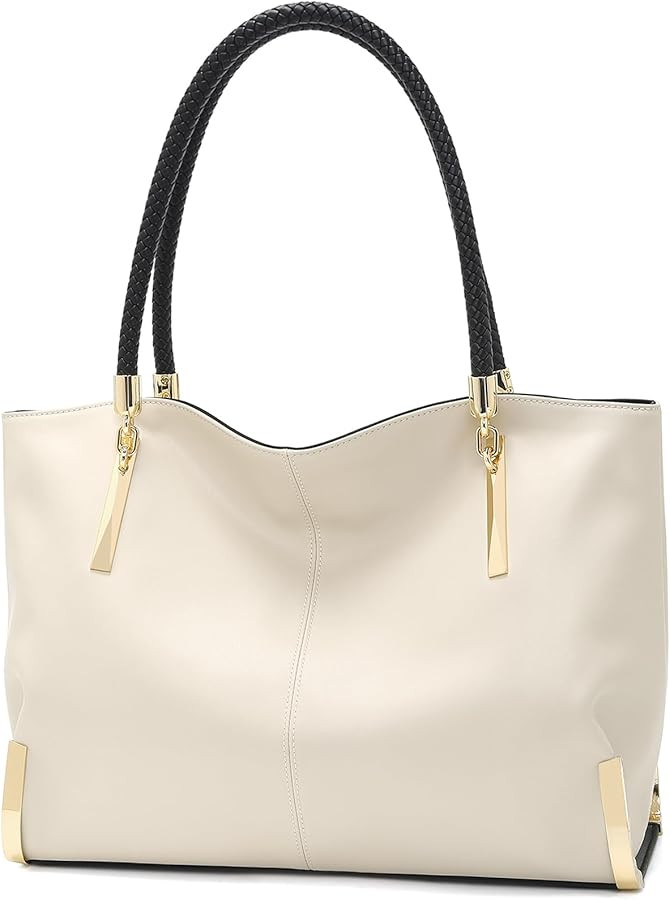 FOXLOVER Large Capacity Tote Handbags for Women, Women's Top-handle Bags Fashion Shoulder Bags Pu... | Amazon (US)
