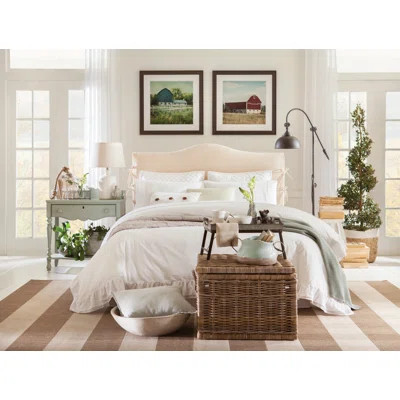 Watts Upholstered Panel Headboard Size: King, Upholstery: Klein Ivory | Wayfair North America