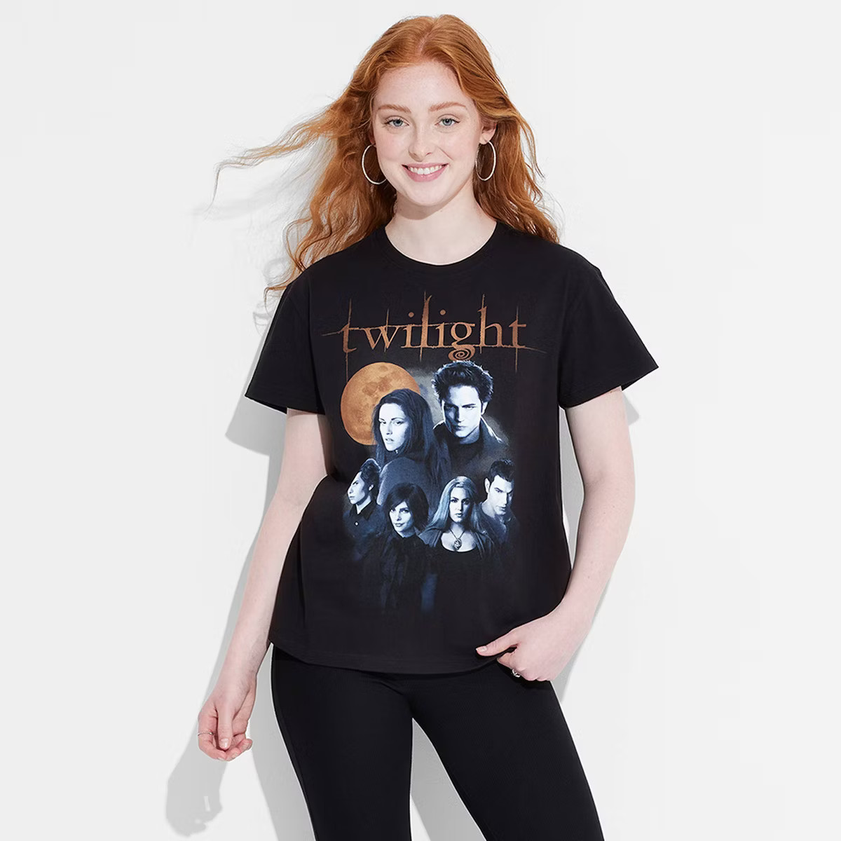 Women's Twilight Short Sleeve Graphic T-Shirt - Black | Target