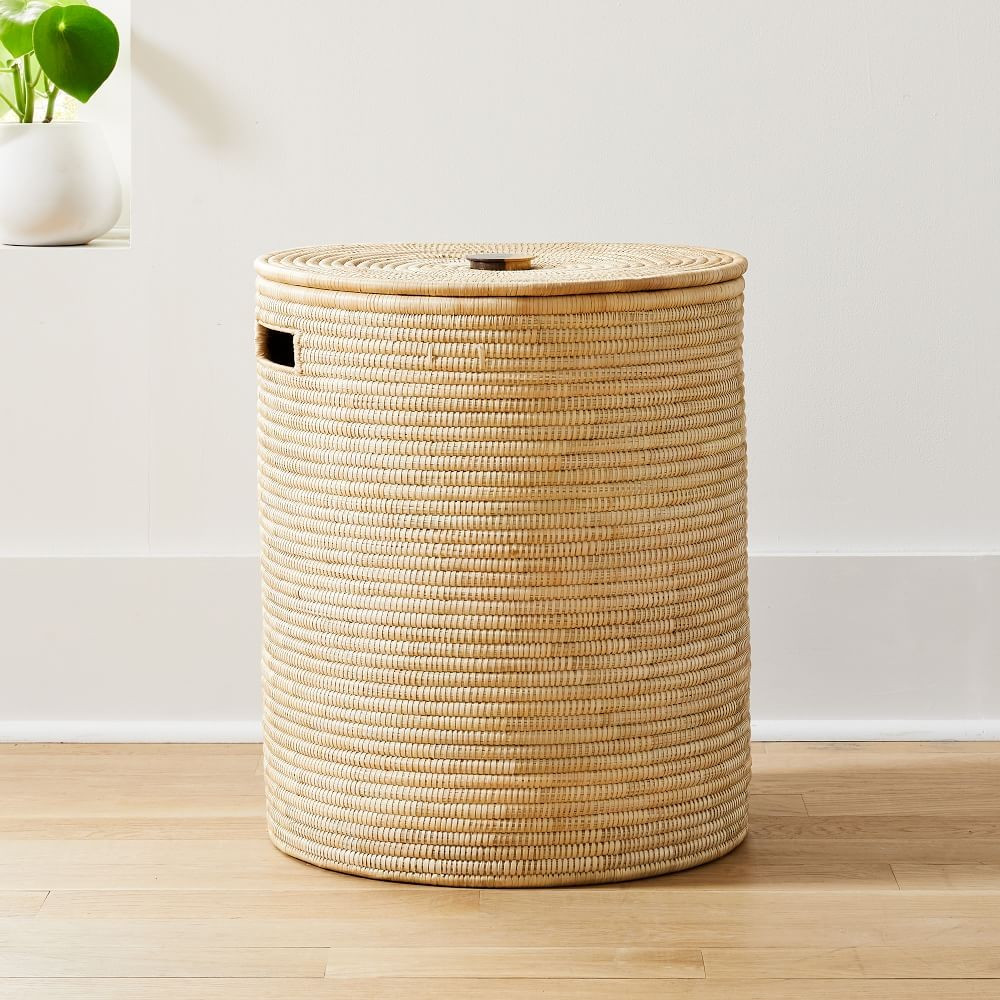 Wooden Handle Hamper Small | West Elm (US)
