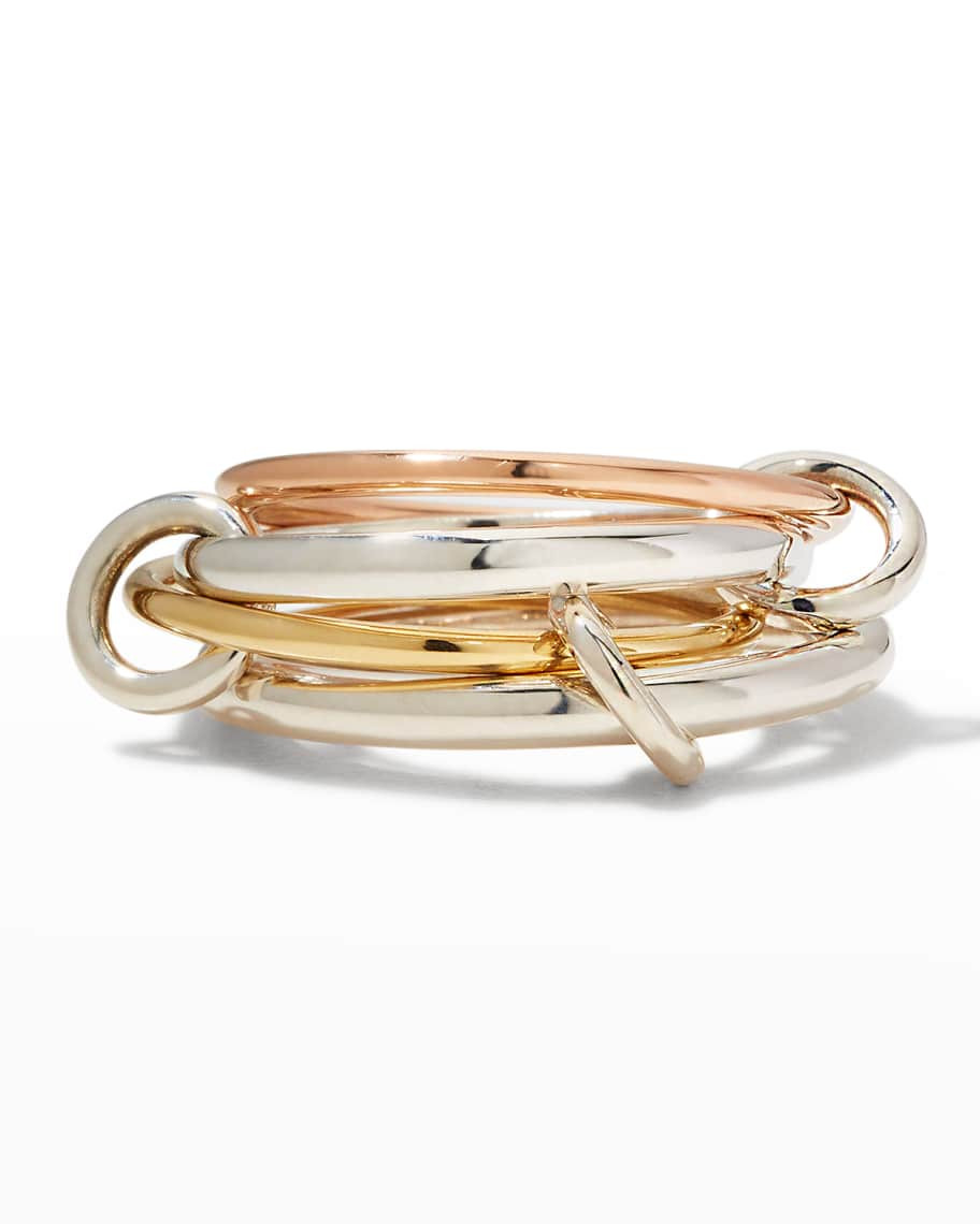 Spinelli Kilcollin Hyacinth MX 4-Link Ring in Tricolor Mix, Size 8 | Neiman Marcus