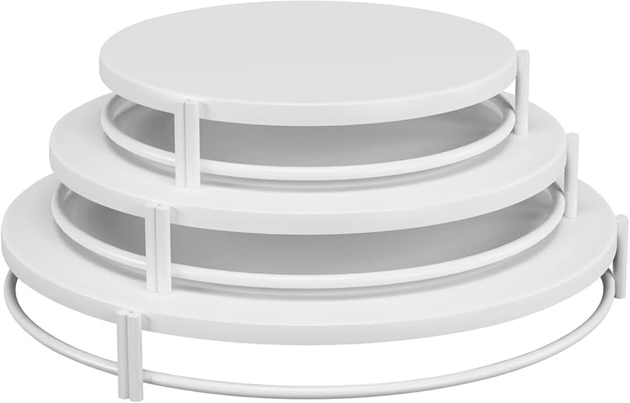 vivevol Set of 3 Cake Stands, Cake Plate, Dessert Stand, Cupcake Stand for Parties, Home Decorating  | Amazon (US)