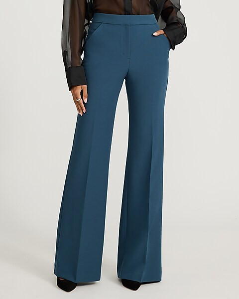 Editor Signature Stretch High Waisted Flare Trouser | Express