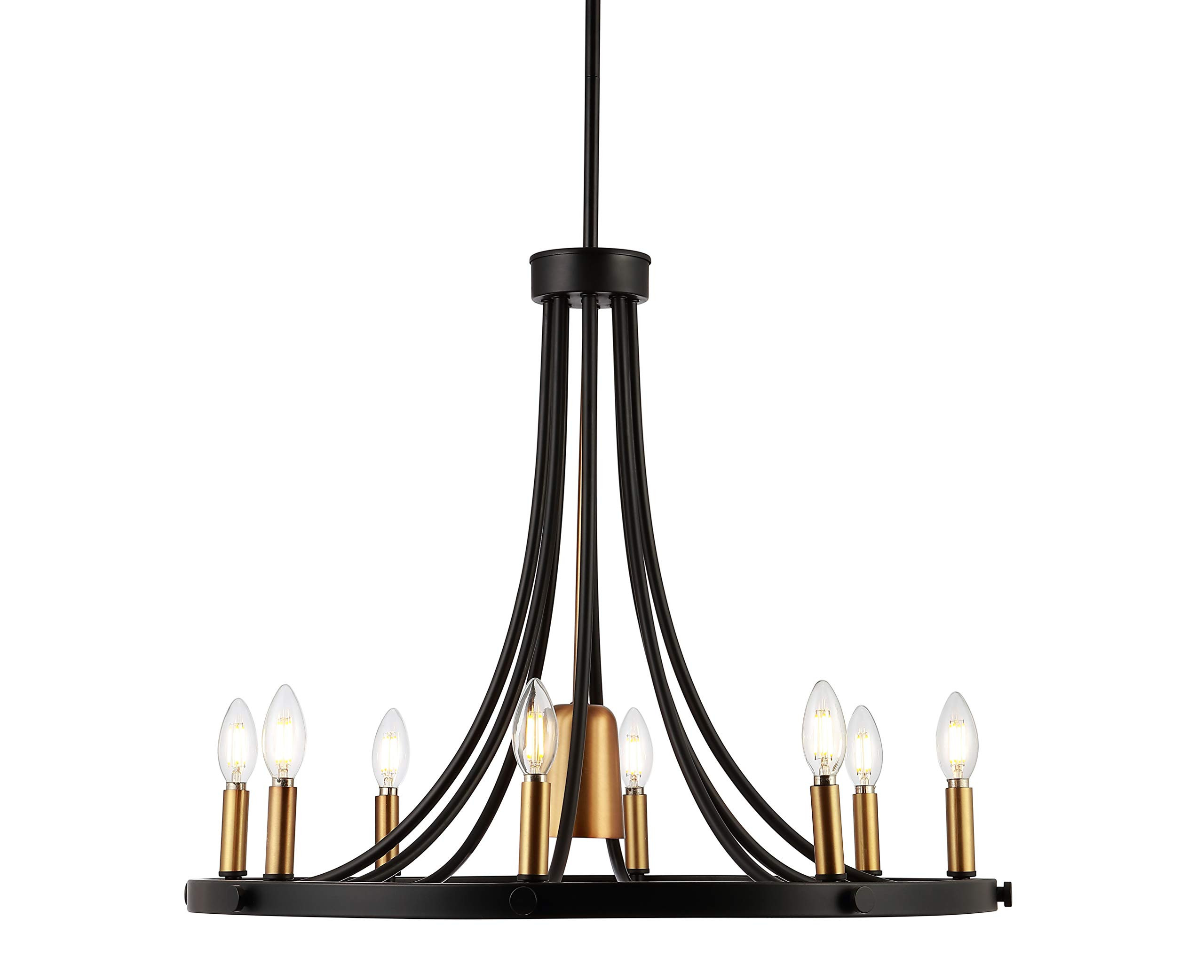 JONATHAN Y JYL7506A Urbanna 27" 9-Light Adjustable Iron Transitional Modern LED Chandelier, Bohem... | Amazon (US)