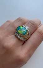 One of a Kind Platinum & 14K Yellow Gold Opal & Diamond Ring | Moda Operandi (Global)