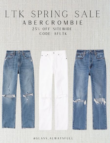 Ltk spring event 25% off Abercrombie and fitch sitewide, use code AFLTK. I love these jeans so much! Run tts. Ltk sale, Abercrombie denim sale, jeans sale, Abercrombie jeans. Callie Glass @glass_alwaysfull


#LTKSeasonal #LTKSale #LTKFind