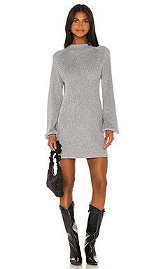 Song of Style Erin Sweater Dress in Grey from Revolve.com | Revolve Clothing (Global)