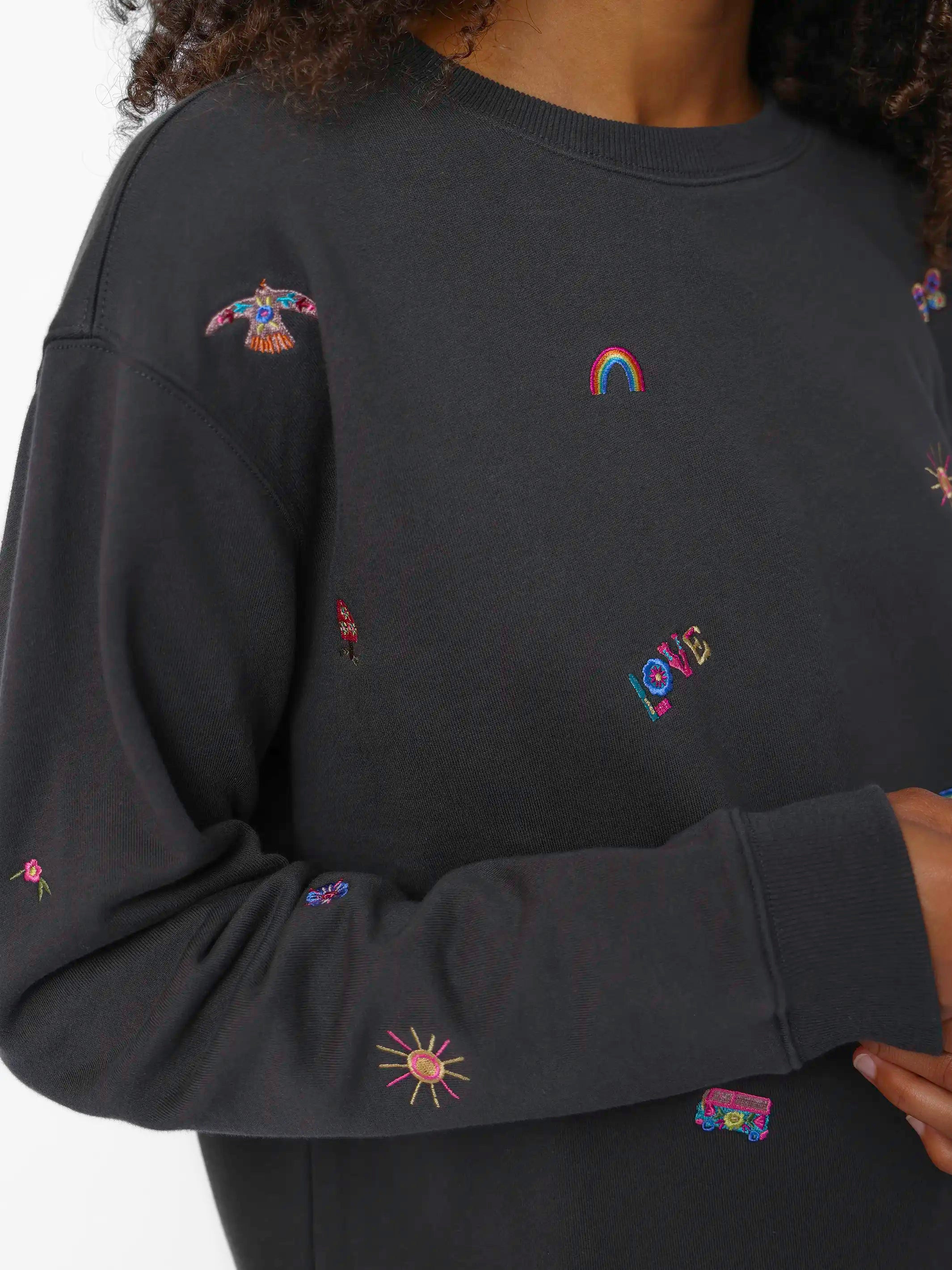 Fave Little Things Embroidered Sweatshirt | Natural Life