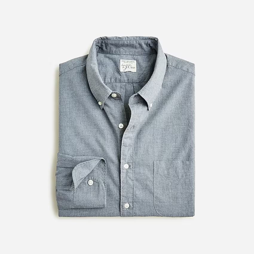 Slim Secret Wash organic cotton poplin shirt | J.Crew US