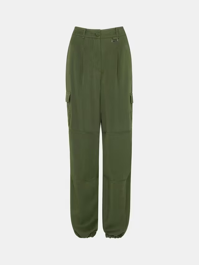 Whistles Grace Luxe Cargo Trousers | John Lewis (UK)