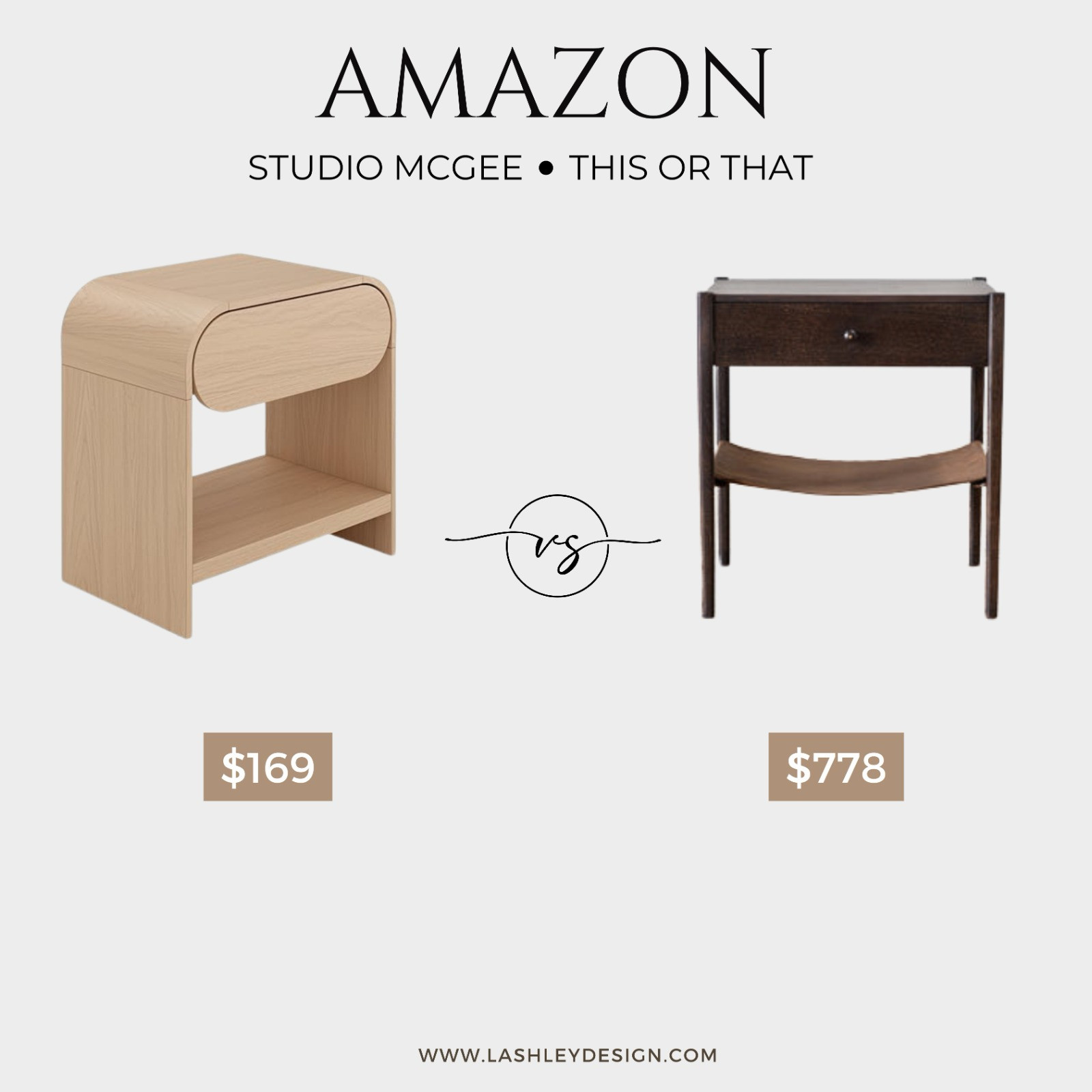 Which do you prefer for your space? Shop these Studio McGee inspired Amazon finds to get that designer look for less. Whether you choose the airy side table or the classic storage cabinet, both pieces bring timeless style to any room. Tap to shop this this or that furniture edit! #StudioMcGeeStyle #AmazonHome #HomeDecor 

 #LTKdayinmylife #LTKHome #LTKSaleAlert