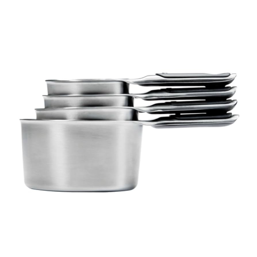 OXO Good Grips 4 Piece Stainless Steel Measuring Cups with Magnetic Snaps | Amazon (US)