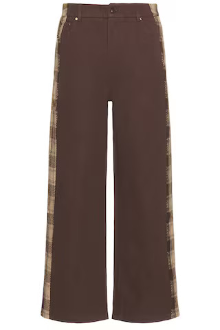 Wish Me Luck Workers Plaid Pants in Brown Plaid from Revolve.com | Revolve Clothing (Global)