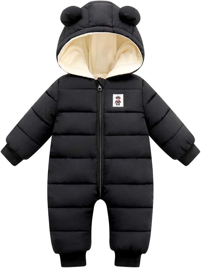 Fumdonnie Cute Baby Boys Snowsuit New Born baby girls Winter Coat Toddler Clothes | Amazon (US)