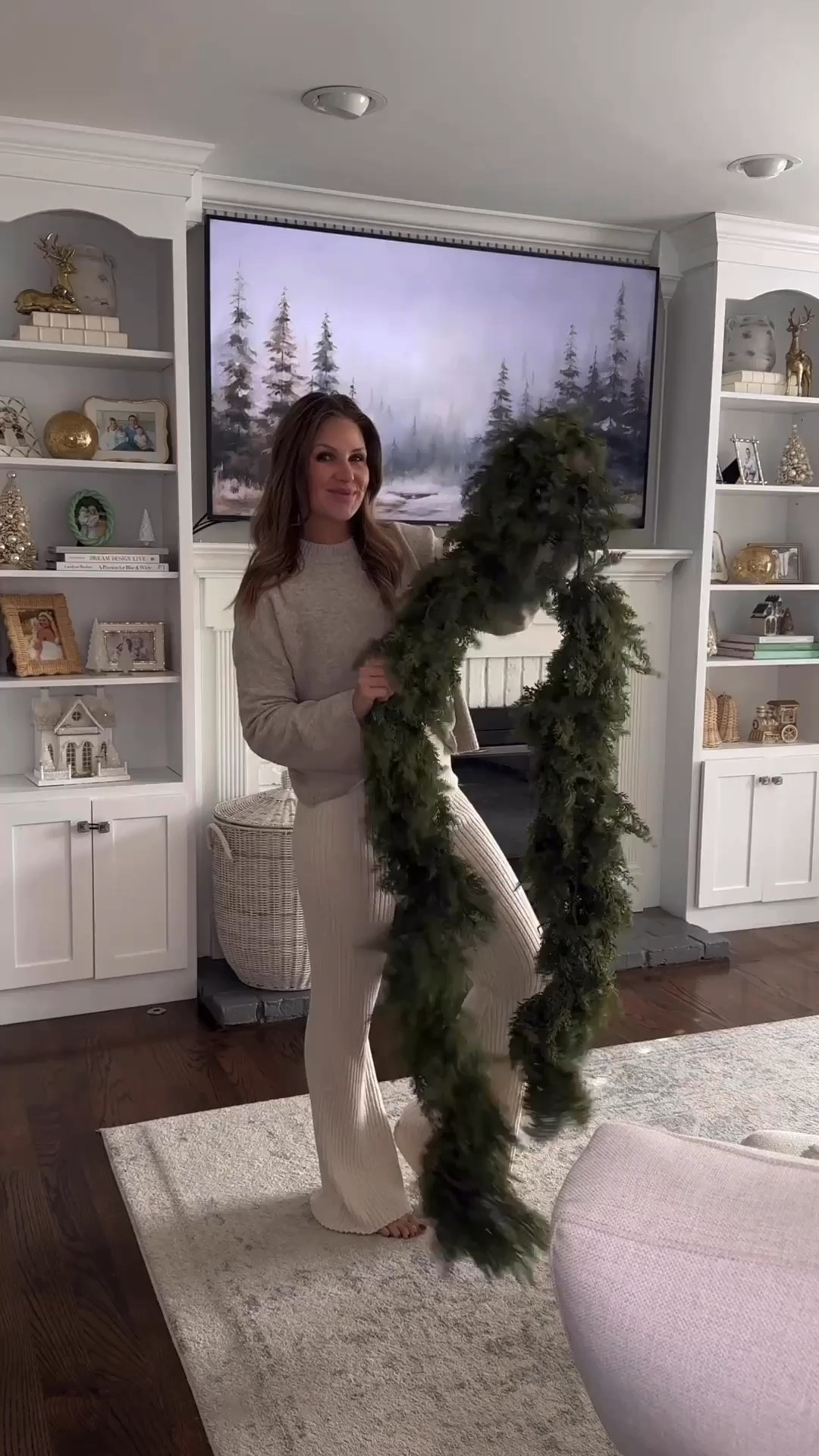 Holiday mantle styling with the best Amazon garland I've ever seen. It's so full and fluffy, and affordable! 

#LTKHoliday #LTKHome #LTKStyleTip