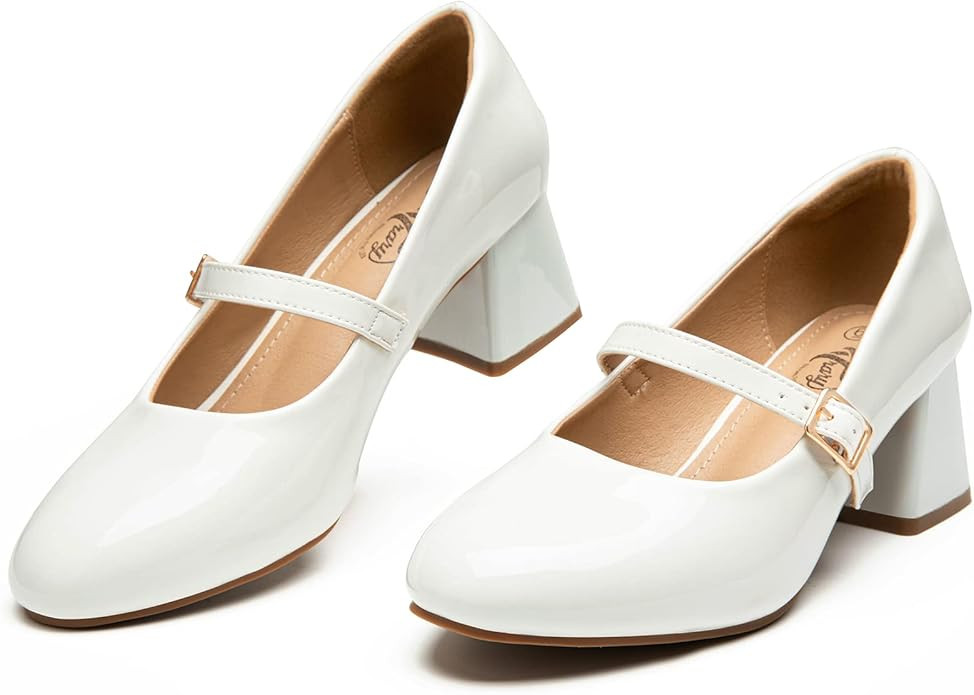 Trary Mary Jane Shoes Women, Chunky Mary Janes Heels for Women Shoes Dressy Casual, Dress Shoes f... | Amazon (US)
