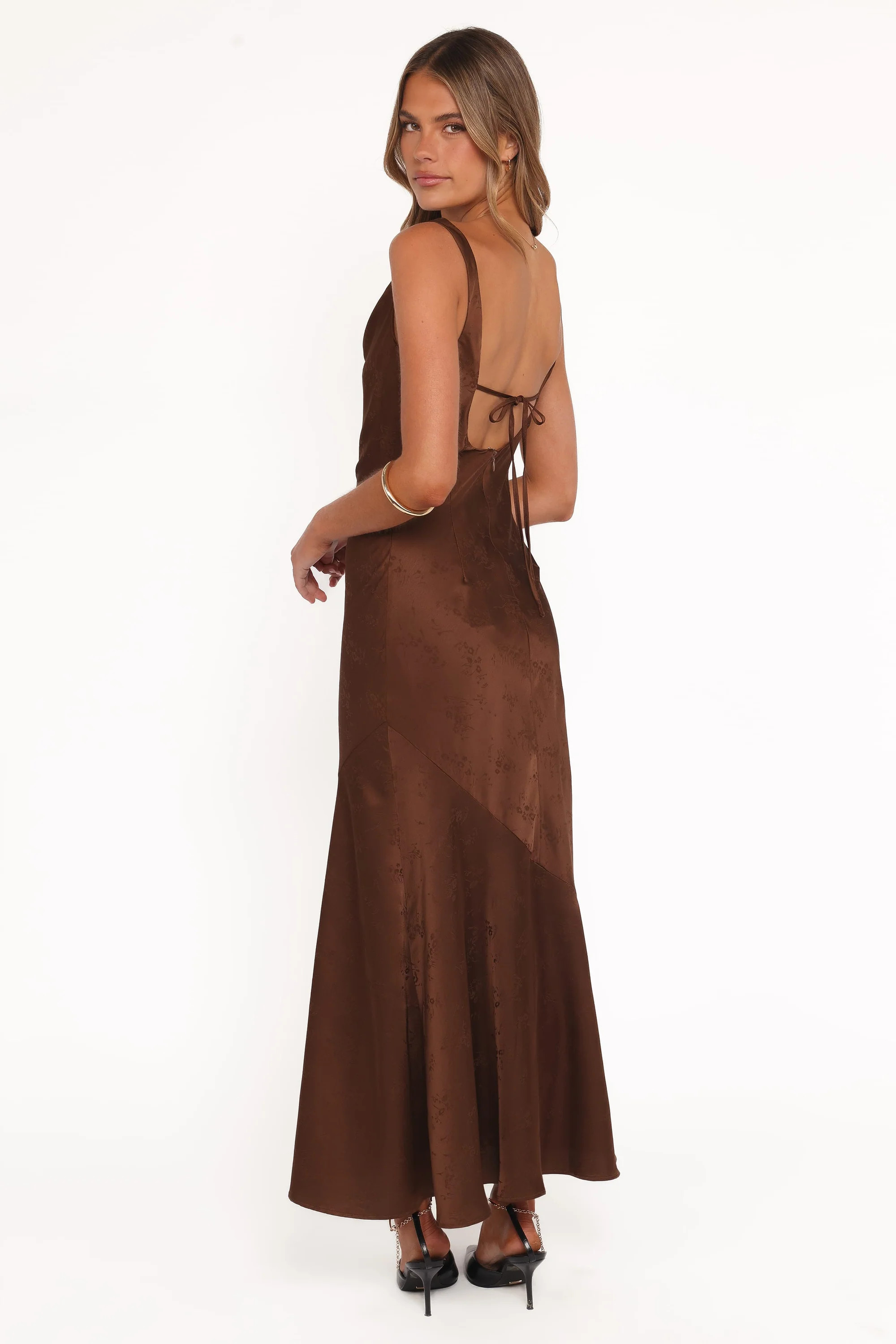 Zabrina Midi Dress - Brown Floral | Petal & Pup (US)
