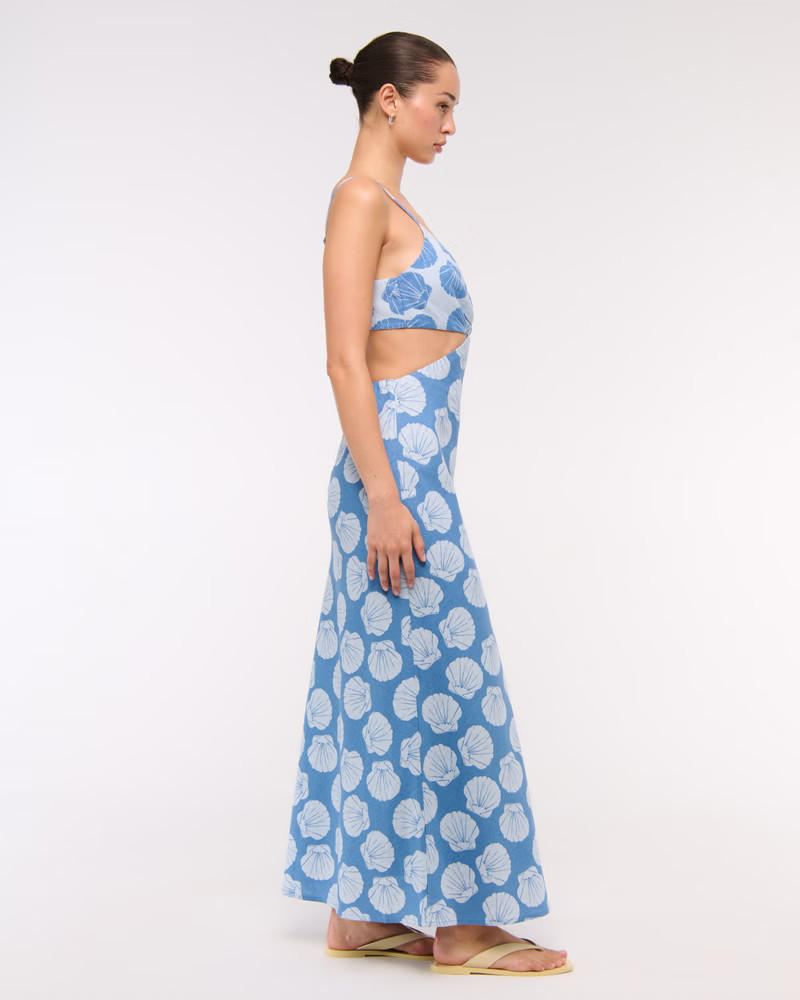 The A&F Julia Slip Cutout Maxi Dress | Abercrombie & Fitch (US)